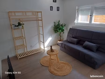 ? studio meublé 18m² + terrasse privative 5m² – limite rouen – disponible immédiatement