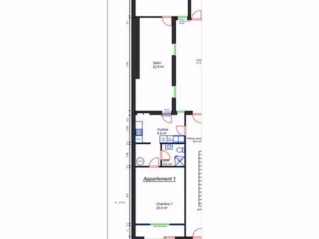 direct propriétaire loue bel appartement au rdc de type f3 entièrement rénové en 2021