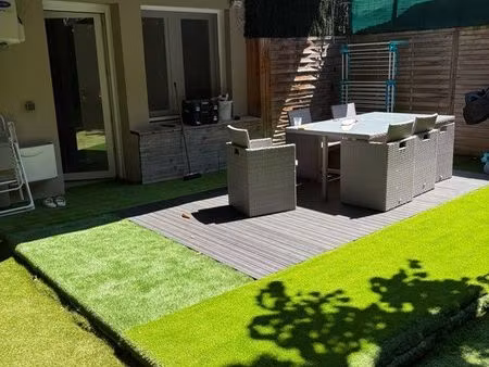 appartement meublé avec jardin + climatisation – proche métro lyon (courte durée)