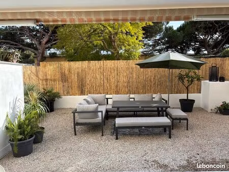 grand t2 avec jardin et piscine à cannes la bocca sud