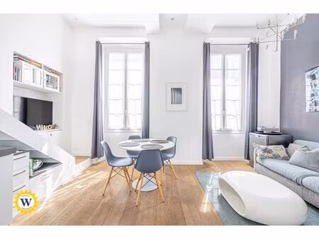 nice carré d’or – 2 pièces rénové avec mezzanine