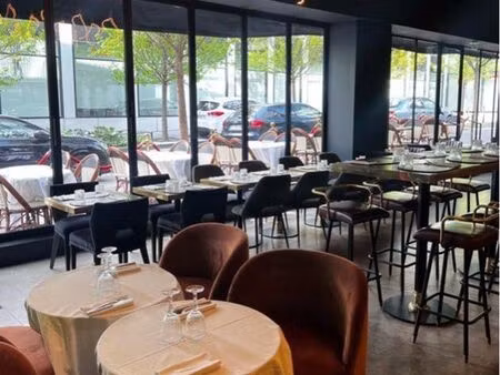 cession de bail restaurant haut de gamme – paris 17e – 135m² + terrasse – décoration archi