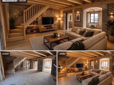 maison de village mitoyenne proche de genève