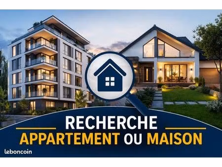 cherche maison ou appartement