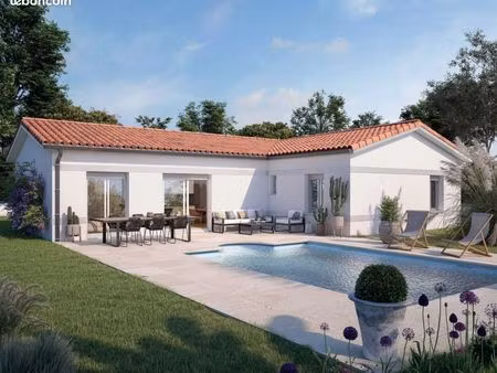 maison 85 m² en l avec 3 chambres + garage 15 m² sur terrain viabilisé 400 m²