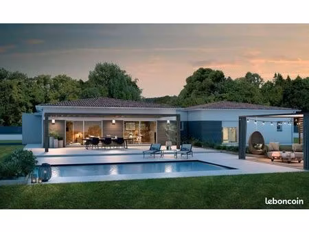 maison neuve contemporaine de 100 m² avec suite parentale et terrain viabilisé de 740 m²