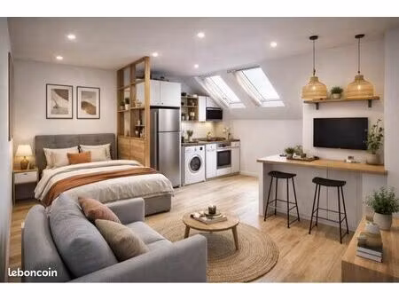studio meublé avec coin nuit