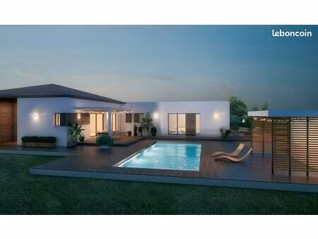 maison neuve plain-pied 4 chambres avec garage sur terrain viabilisé à narbonne