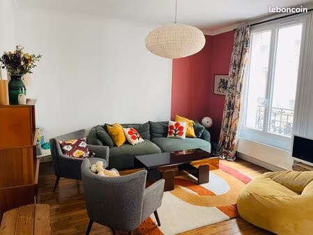 location duplex meublé 4 pièces 105 m² à bois-colombes – 3 chambres – proche gare