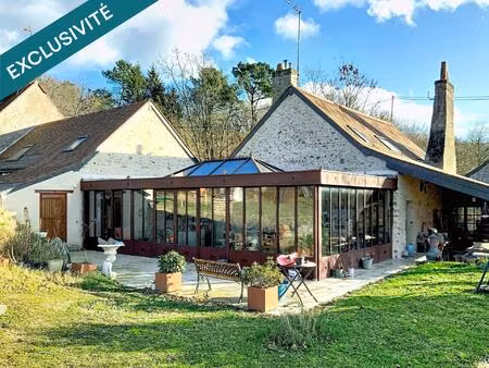 à 10 min de langeais – ancien corps de ferme de caractère avec véranda exceptionnelle