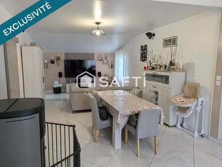 maison de plain-pied 126 m² rénovée – 4 chambres –dont une suite parentale – 3 garages – t