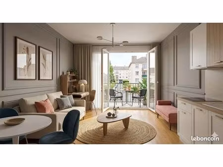 studio spacieux de 37 m² avec balcons - caen rue de falaise