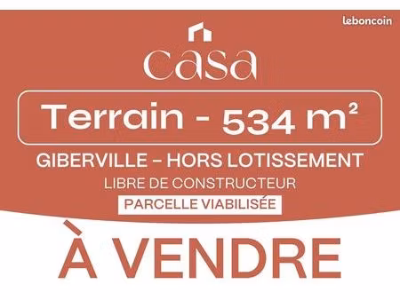 terrain 534 m² giberville