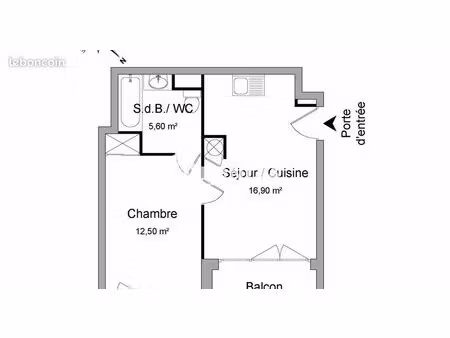 appartement 2 pièces 34.5m² à louer 810 - cergy le haut 95800