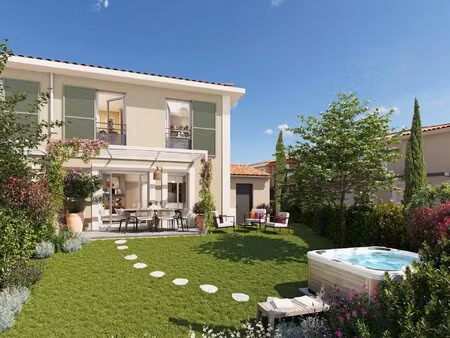cogolin - programme neuf - maison 5 pièces  jardin et parking