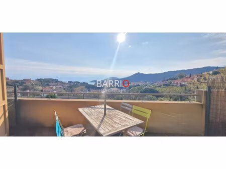 collioure appartement 2 pièces avec terrasse  vue mer et parkin