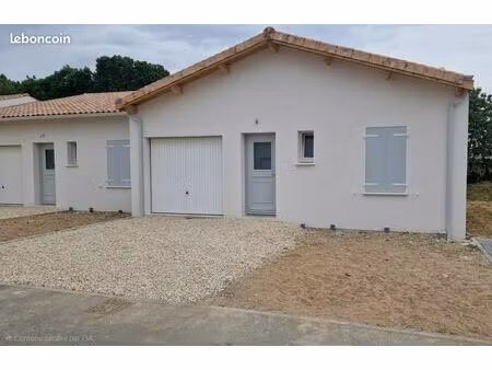 à louer : maison neuve (3 ch) – benon – jardin & jardin