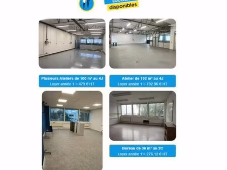 locaux disponibles - pépinière d'entreprises