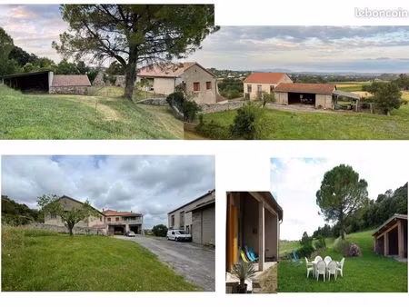 maison 125m² + appart 40m²  bâtiments et terrains agricoles sur 3ha