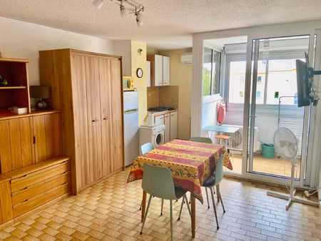 cap d'agde - t2 meuble dans residence securisee