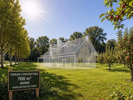 vente terrain 700 m² trébeurden (22560)