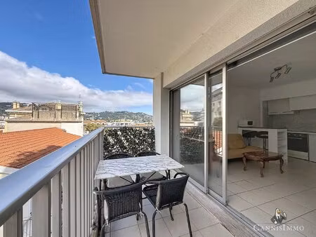 cannes haut forville studio coin nuit - terrasse