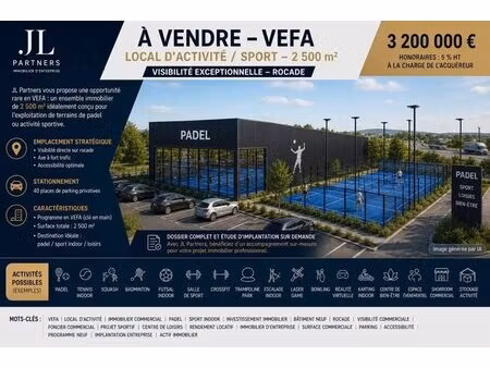 vente local d’activités lormont 33310 2500m²
