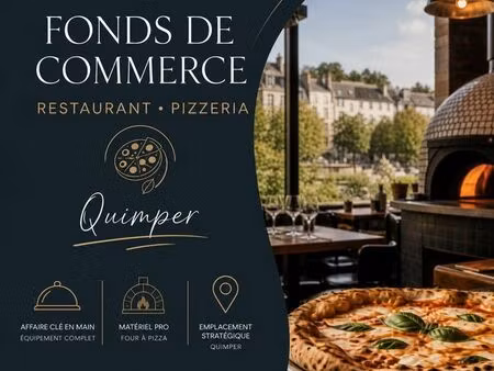 fonds commerce restaurant pizzeria quimper