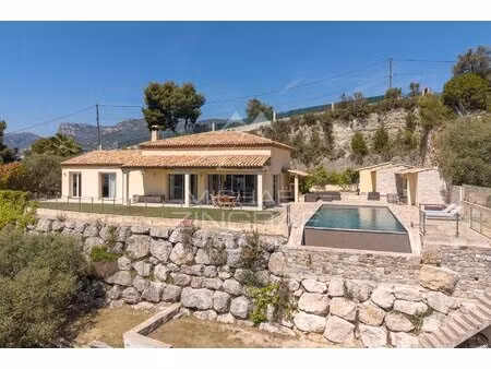 nice - saint-roman de bellet - superbe propriété avec piscine et vue panoramique