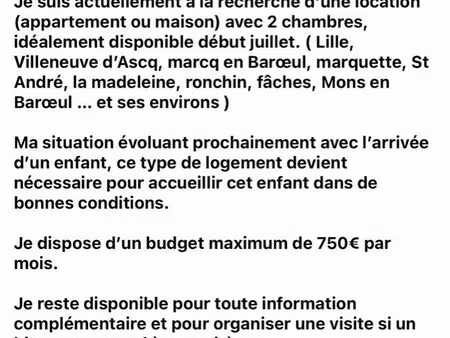 recherche appartement 2 chambres