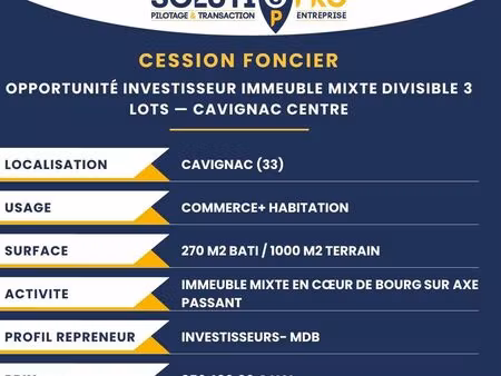 opportunité investisseur