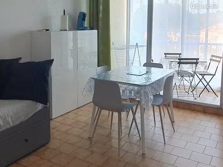 appt t3 de 35m² + loggia de 5m² + parking privé + piscine - plage richelieu cap d'agde
