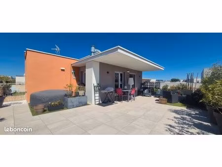 appartement t3 toit terrasse de type rooftop + garage