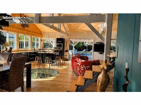 belle villa ossature bois esprit bassin