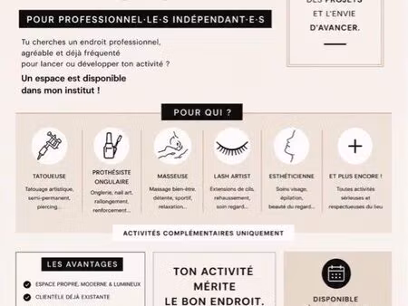 local commercial - institut de beauté
