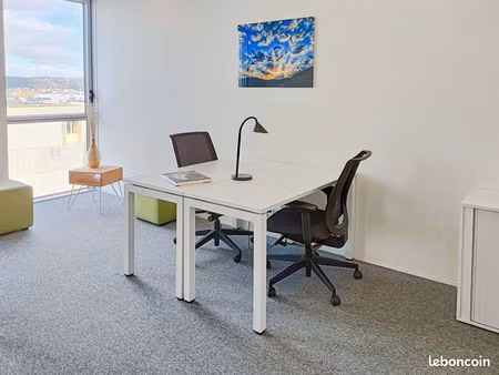 bureau privé entièrement équipé pour 2 personnes à spaces euratlantique bordeaux