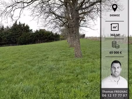 terrain 360 m² diemoz