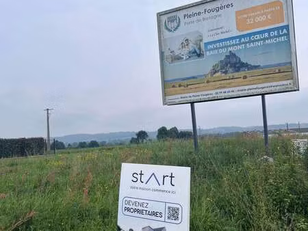vente terrain à pleine-fougères (35610) : à vendre / pleine-fougères