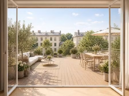 2 pièces lumineux avec très grande terrasse de 65 m2