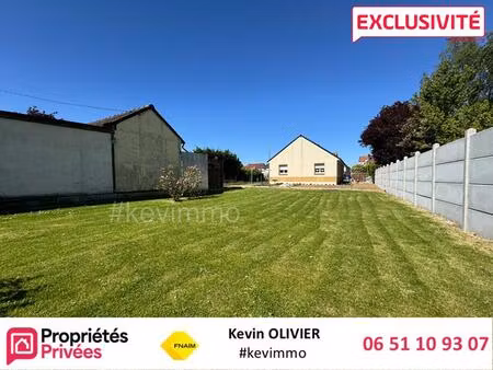 maison plain-pied 3 chambres avec grand terrain  garage 2 voitures ? noeux-les-mines
