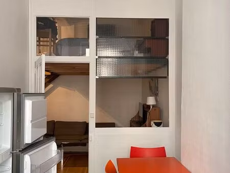 appartement meublé 2 pieces + mezzanine ancien rénové