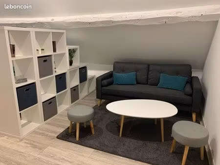appartement meublé lumineux sous combles à presles