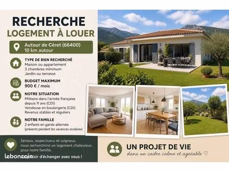 recherche maison / appartement