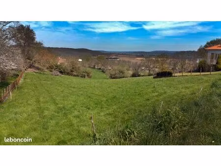 garlin - terrain à bâtir 1835 m2 - vue dégagée