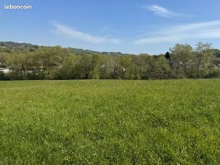 villefranque proche bourg terrain de 1080 m² vue campagne