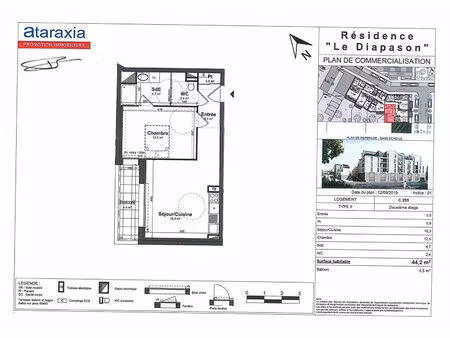 appartement 2 pièces 44 m² à louer tours 37100 ? | era immobilier