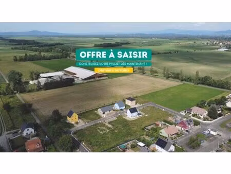 en vente terrain constructible 5 73 ares – 89 500 € |balgau
