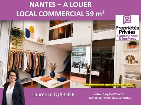 à louer local commercial 59 m² – 1 050 € |nantes