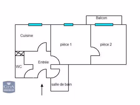 appartement à louer 2 pièces 39.49 m² - metz (57) - 544€