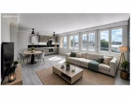 t3 · 57 m² lumineux · balcon · rénové · vichy